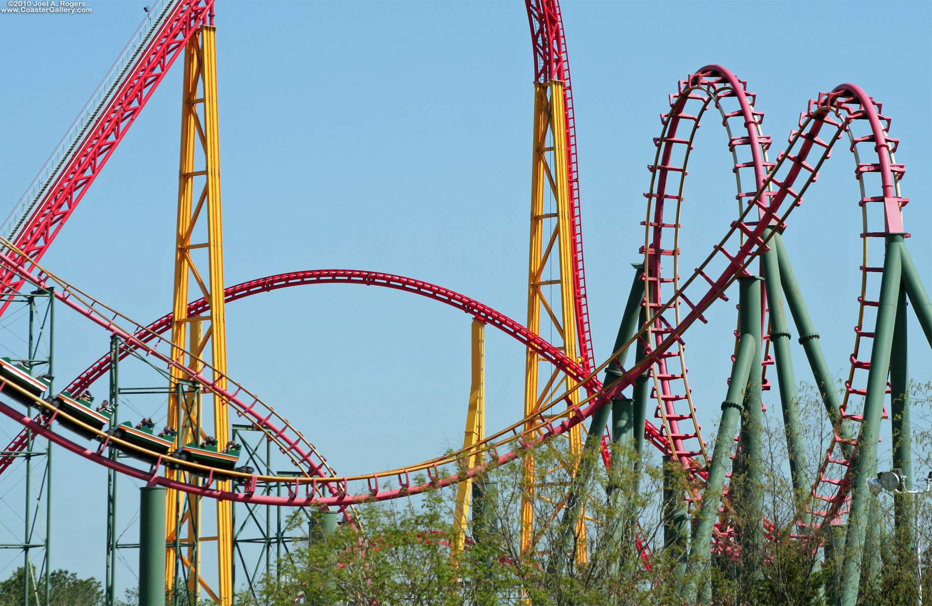 Stock photograph of a roller coaster