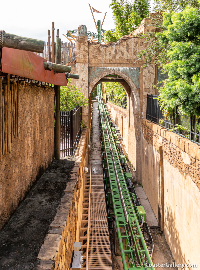 Linear Synchronous Motors launching a roller coaster