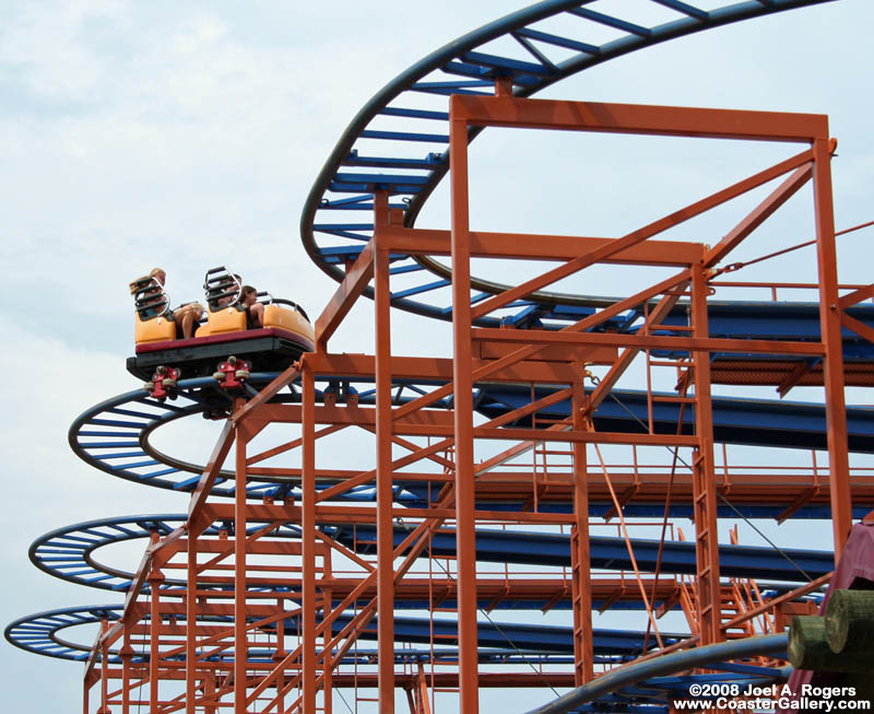 Roller coaster in Tampa Bay, Florida