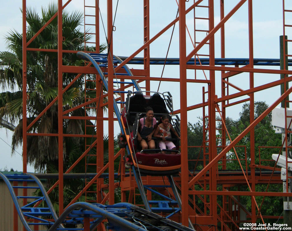 Bunny hop on a roller coaster