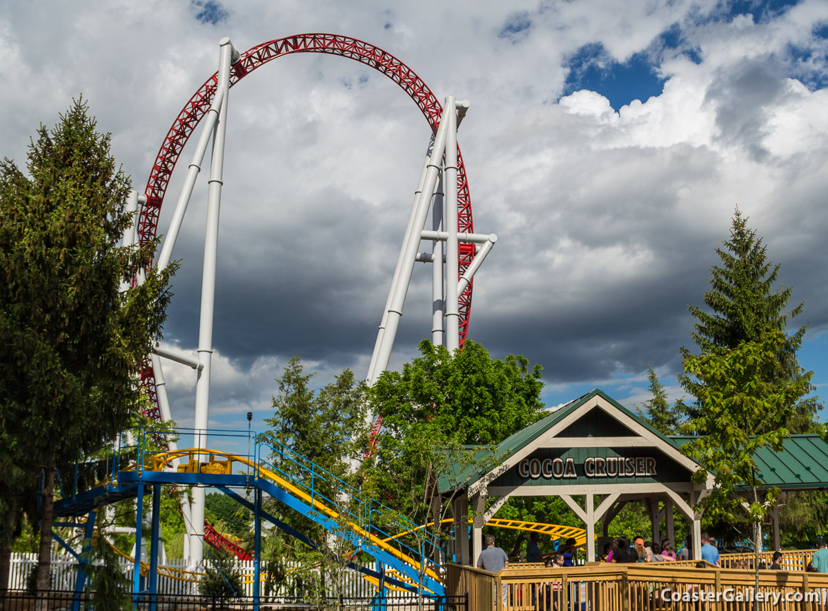 Cocoa Cruiser and Storm Runner roller coasters