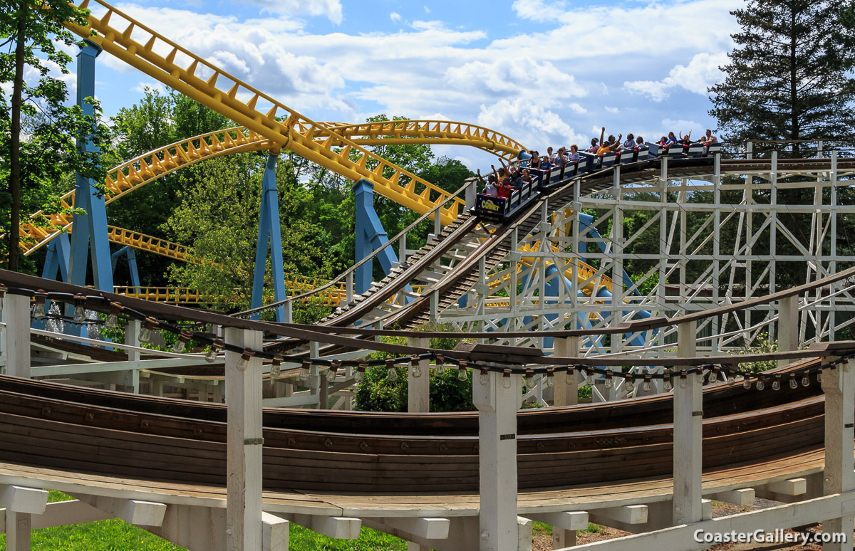 Comet and Skyrush Roller Coasters