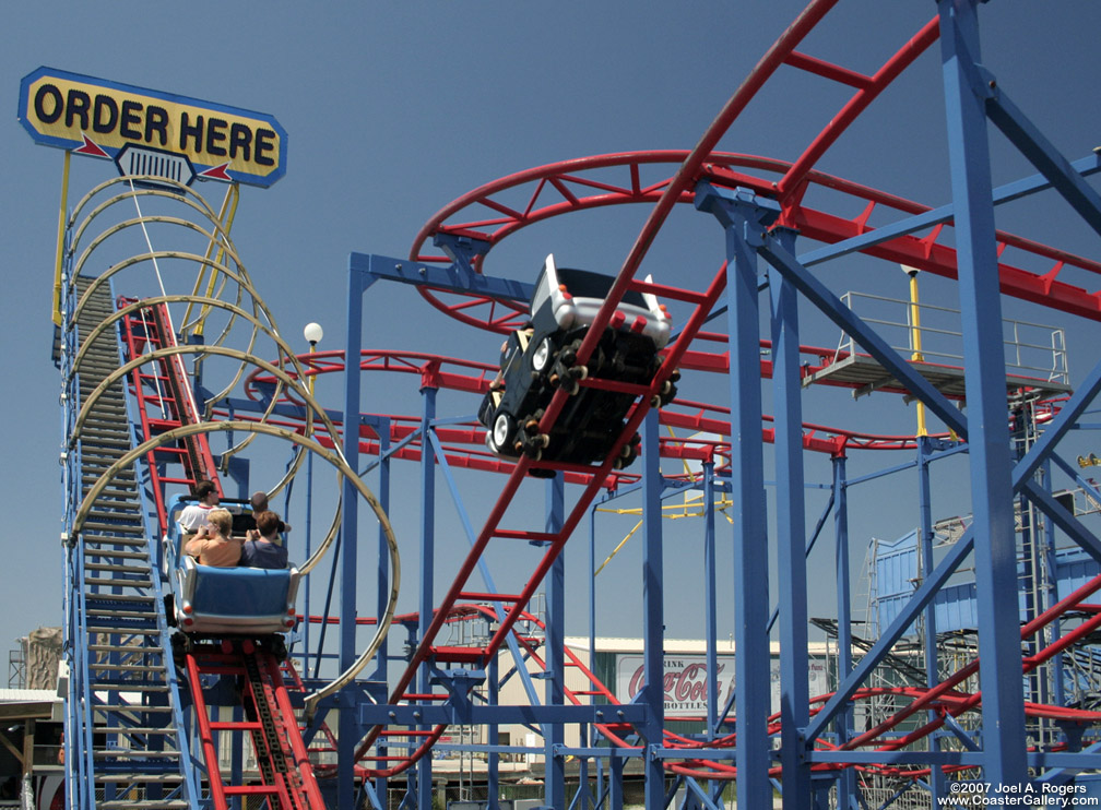 Ziz Zag model roller coaster from Zamperla, Inc.