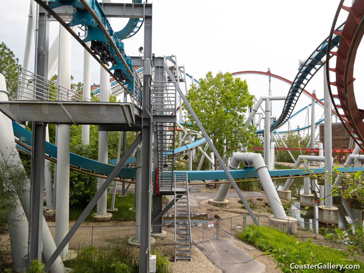 Hungarian Horntail roller coaster at Islands of Adventure - Universal Studios in Orlando, Florida