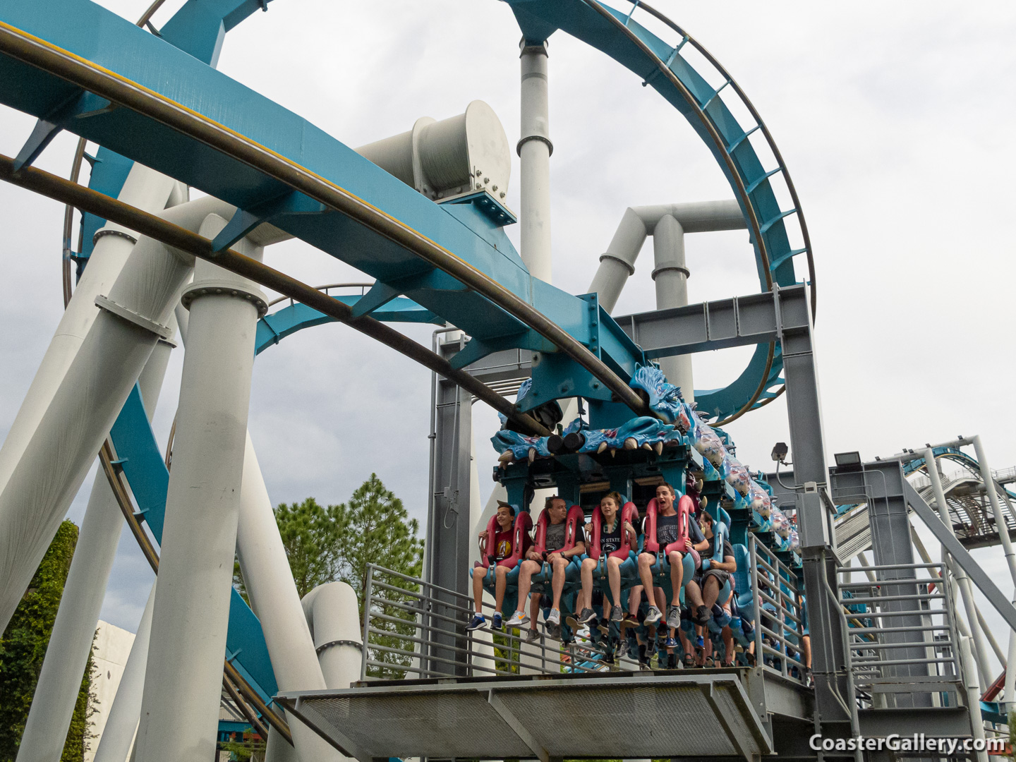 Metal detectors used on a roller coaster