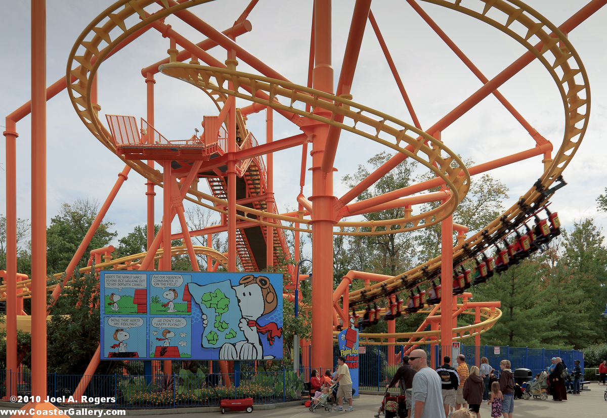 Suspended Vekoma roller coaster in Ohio