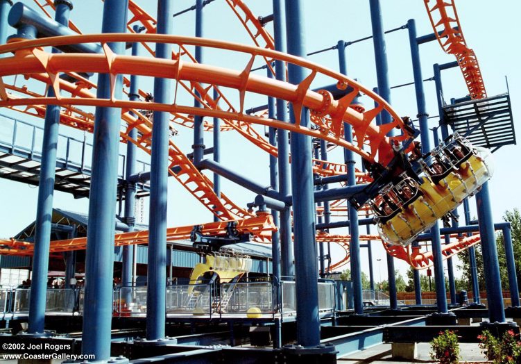 The Flying Coaster at Elitch Gardens