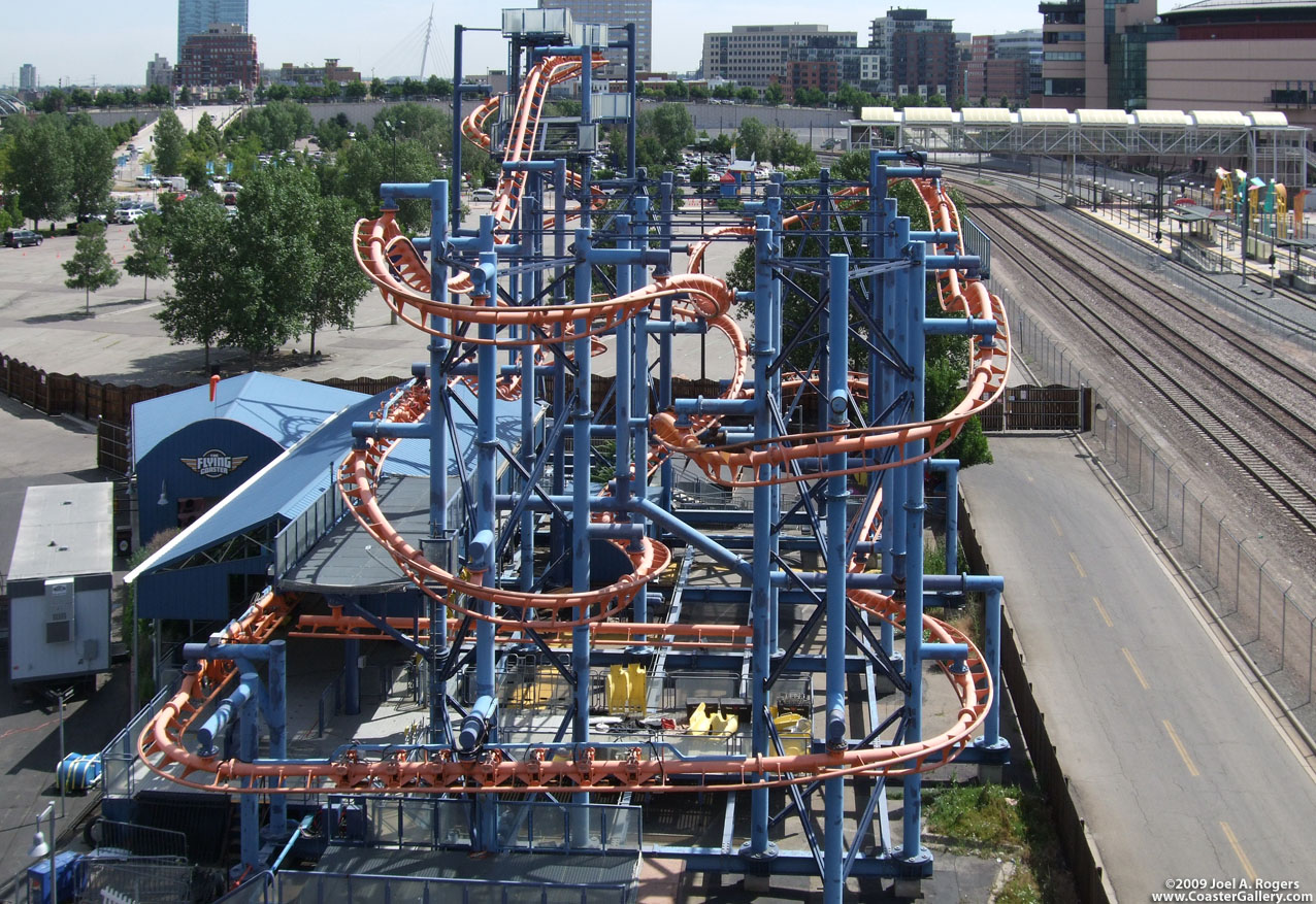 The Flying Coaster at Elitch Gardens