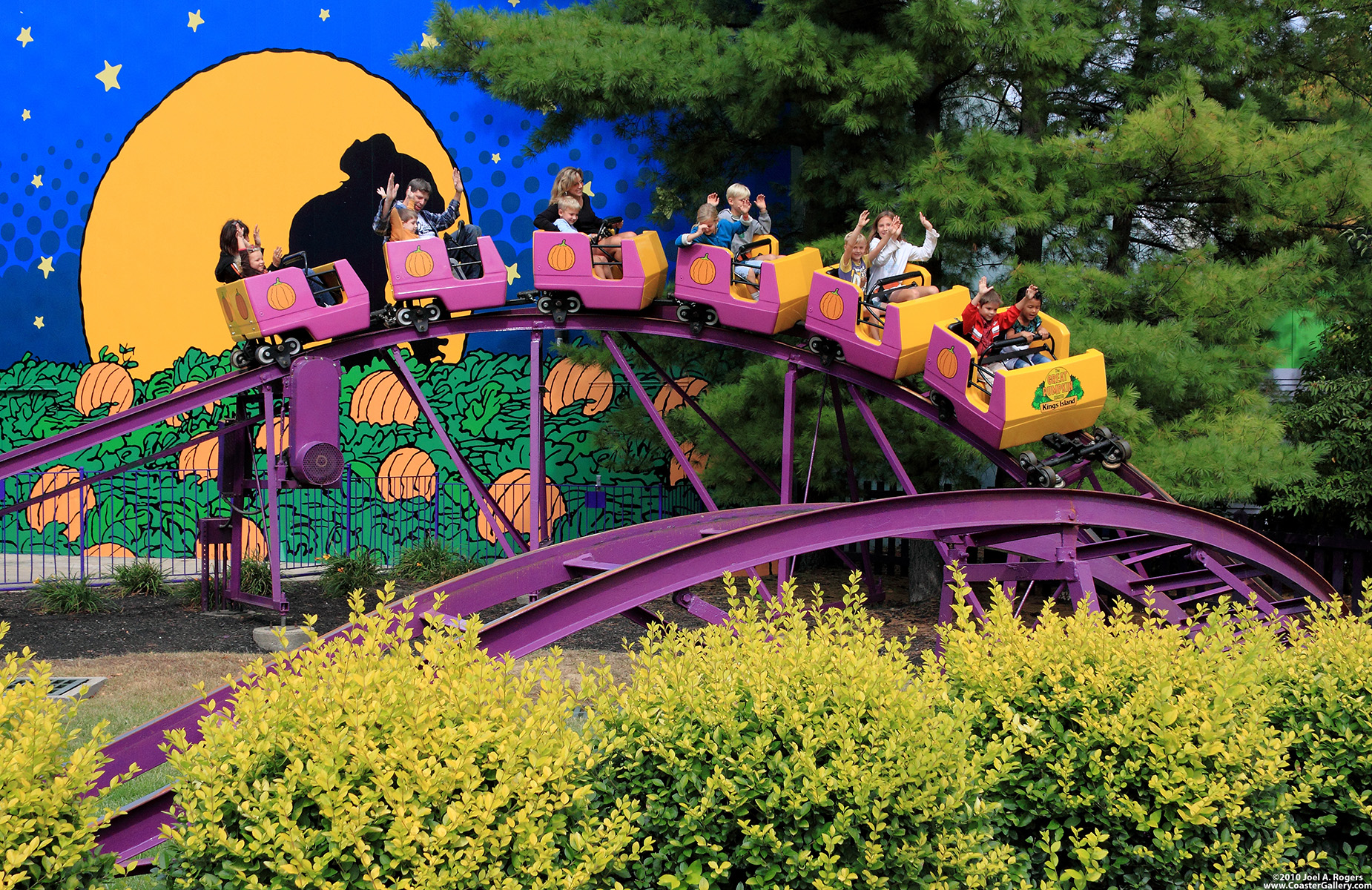 Great Pumpkin Snoopy roller coaster at Kings Island
