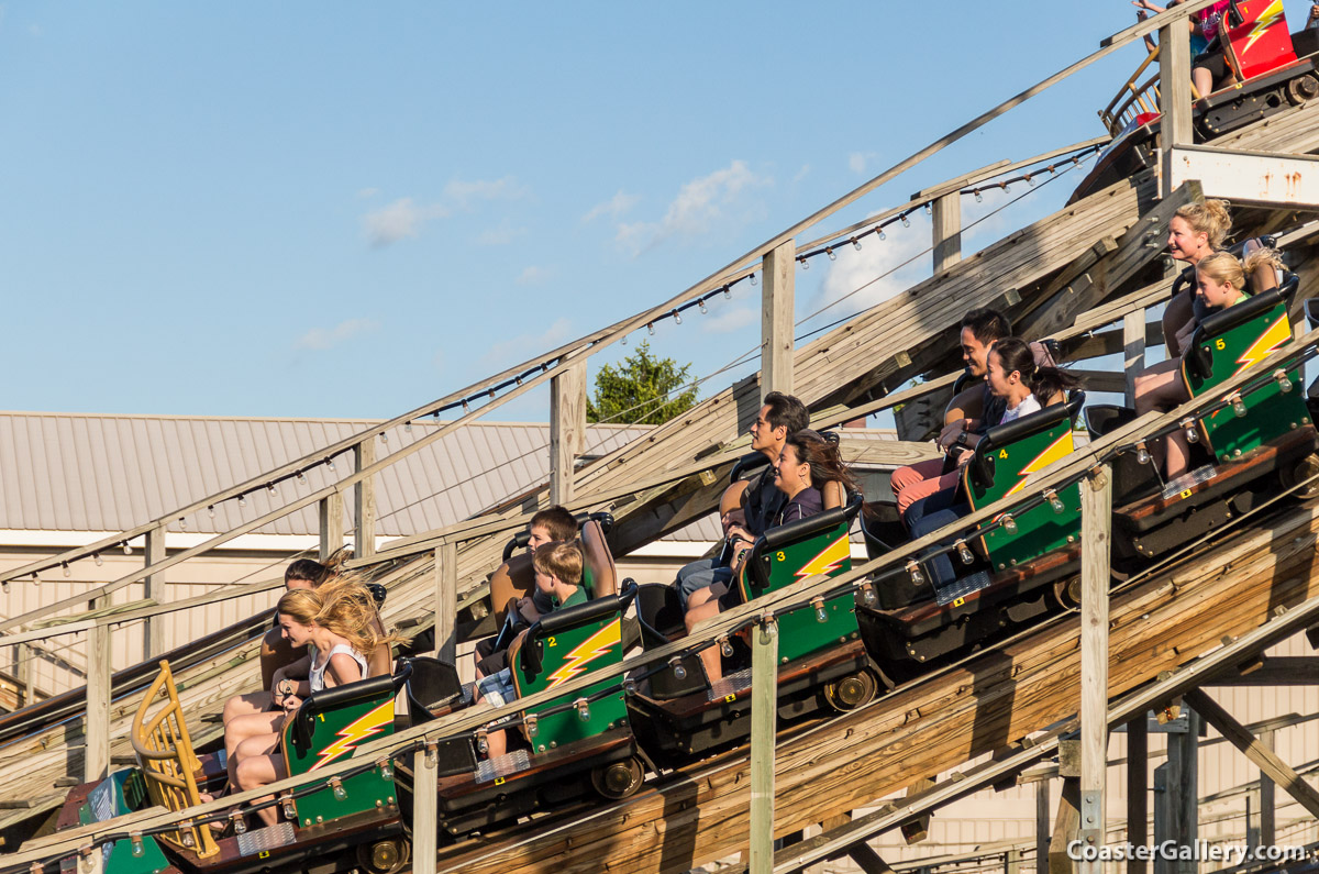 Millennium Flyer coaster trains