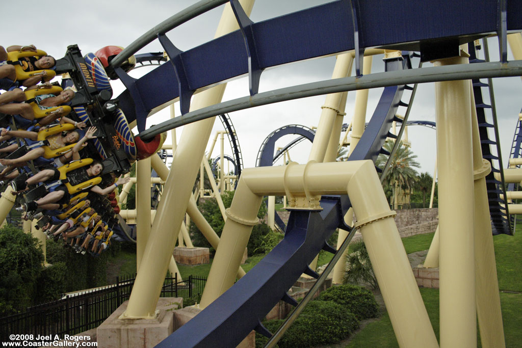 Montu coaster built by Bolliger and Mabillard