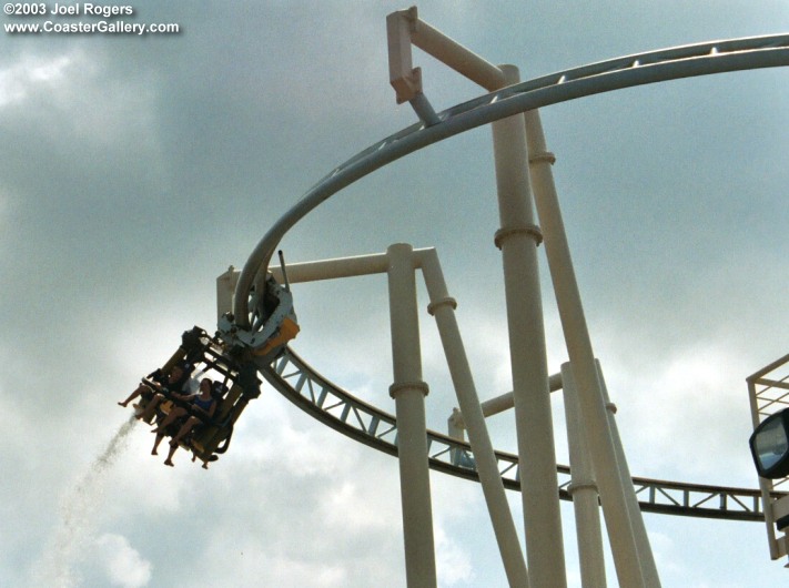 Heads up! Dropping water off of a roller coaster