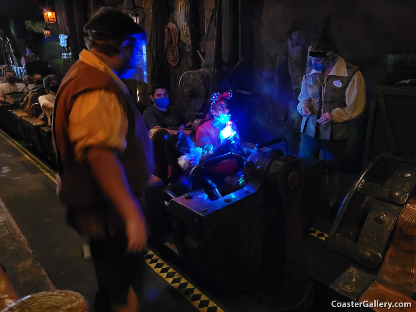 Bringing lights on a dark ride -- Seven Dwarfs Mine Train