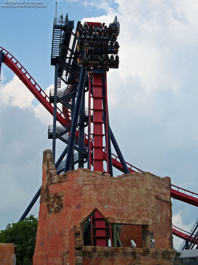 Diving roller coaster built by Bolliger and Mabillard