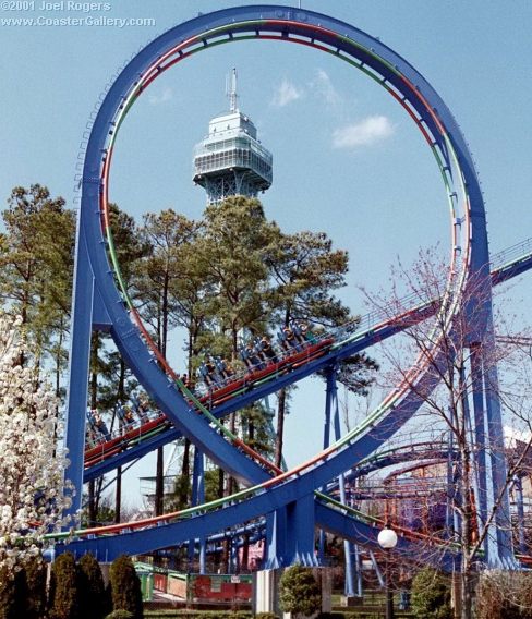 Shockwave roller coaster. Site of a fatality that wasn't the ride's fault!