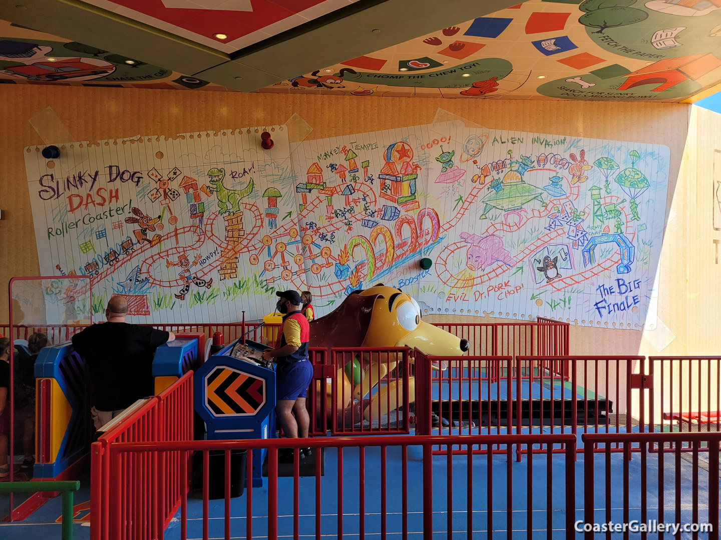 Slinky Dog Dash roller coaster at Disney's Hollywood Studios