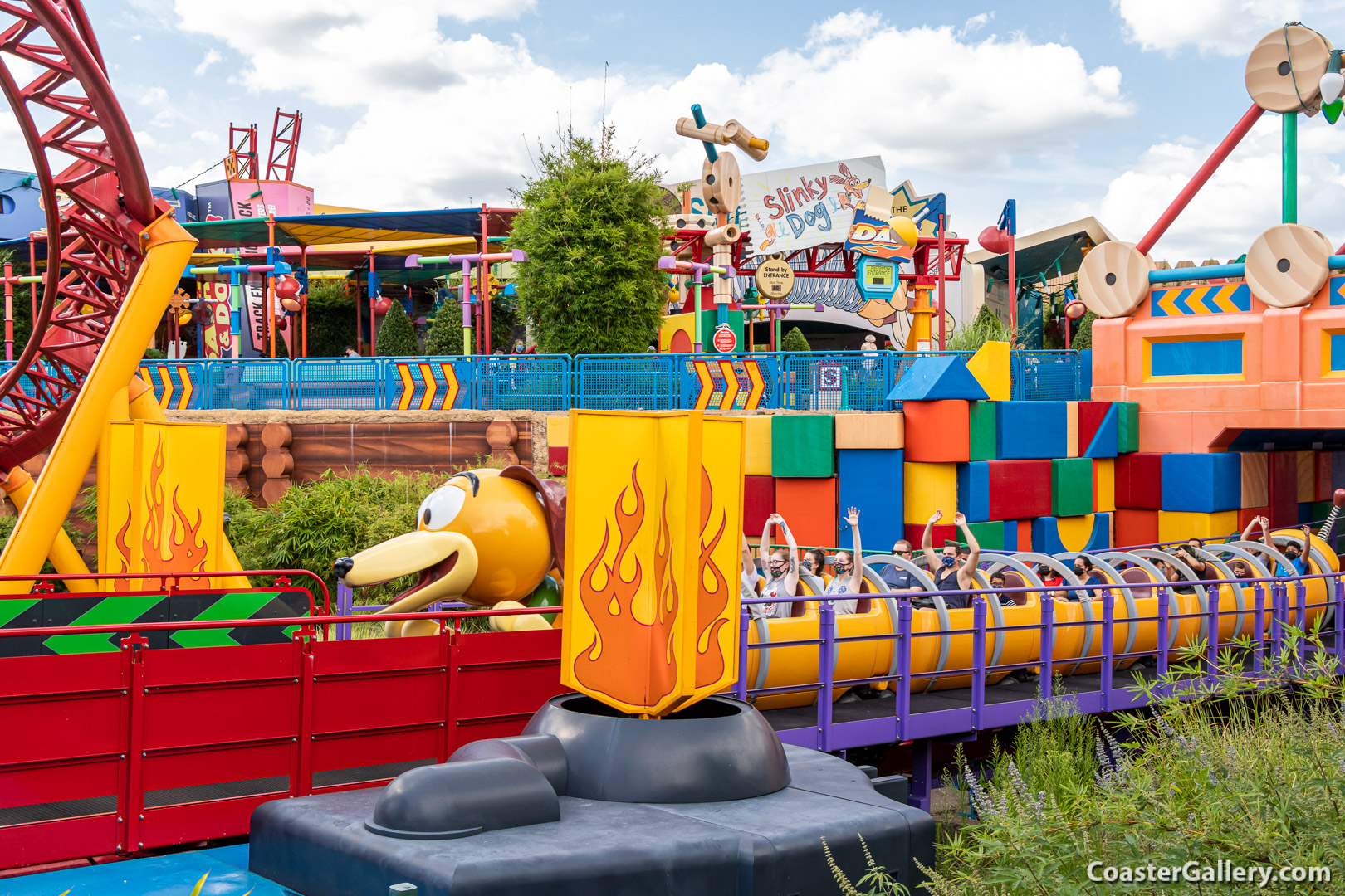 Slinky Dog Dash roller coaster at Disney's Hollywood Studios