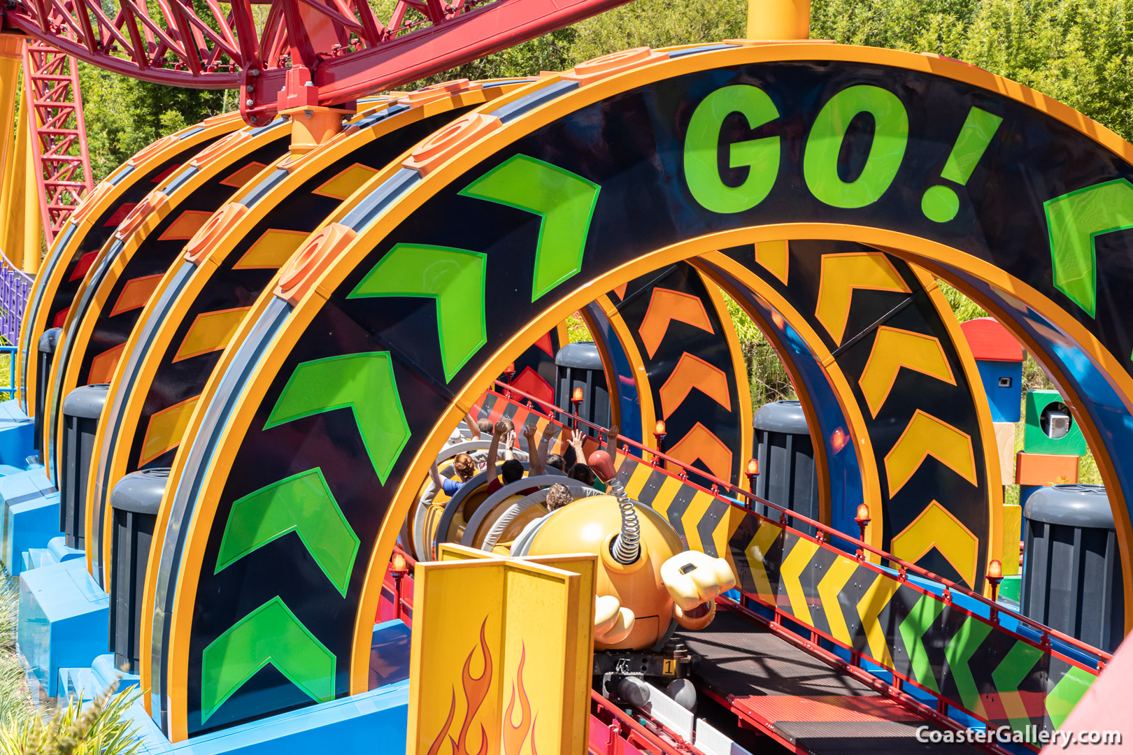 Slinky Dog Dash roller coaster at Disney's Hollywood Studios