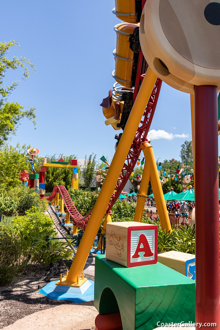 Slinky Dog Dash roller coaster at Disney's Hollywood Studios