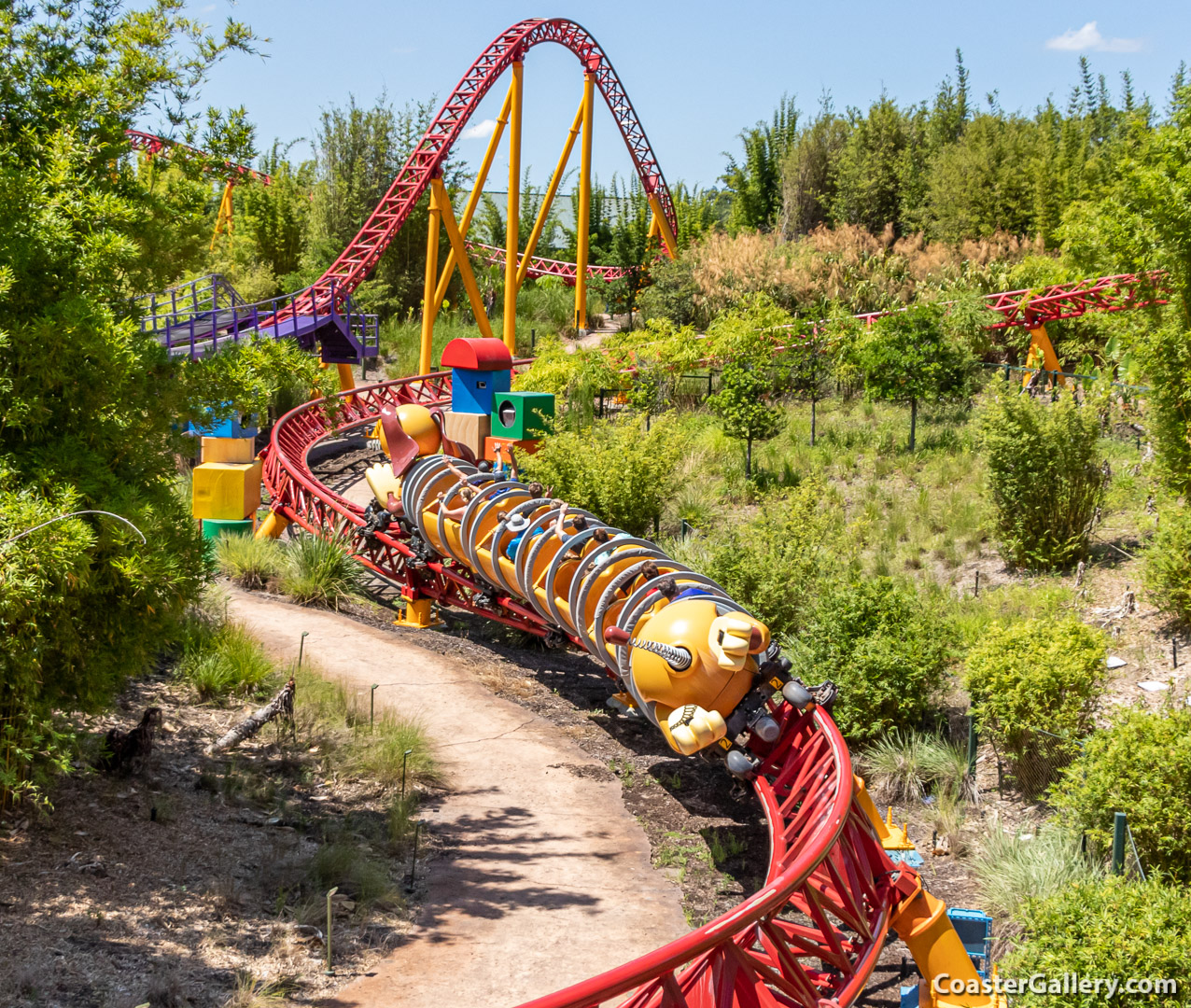 Slinky Dog Dash roller coaster at Disney's Hollywood Studios