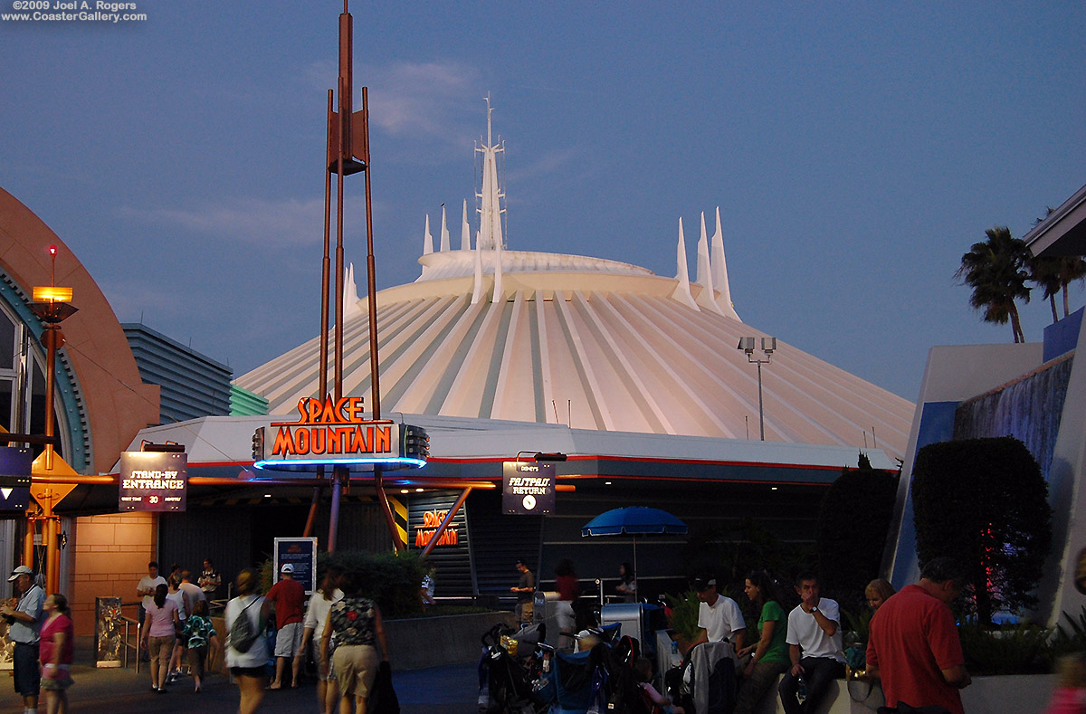 Sunset over Space Mountain Florida