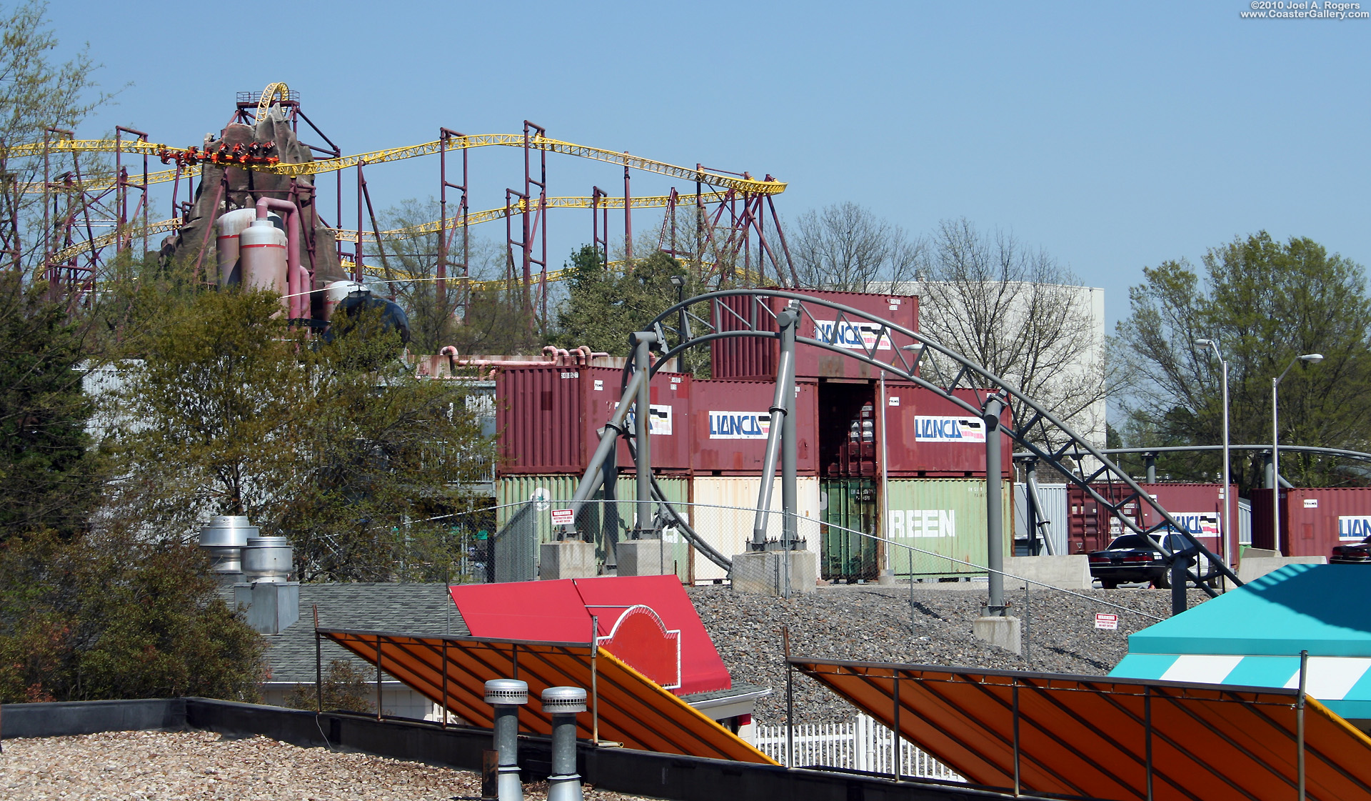 Backlot Stunt Coaster and Volcano: The Blast Coaster