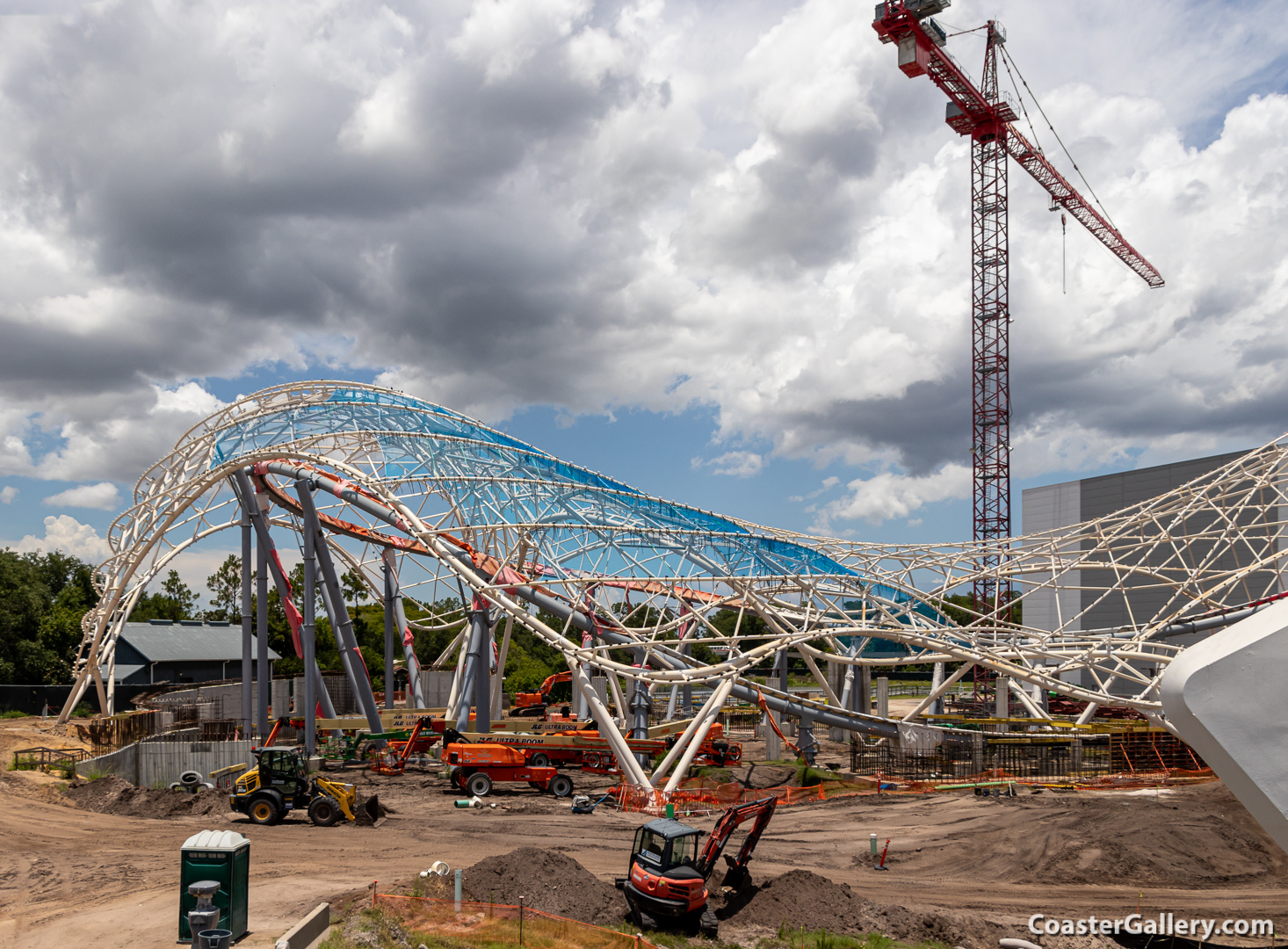 TRON Lightcycle Run under construction