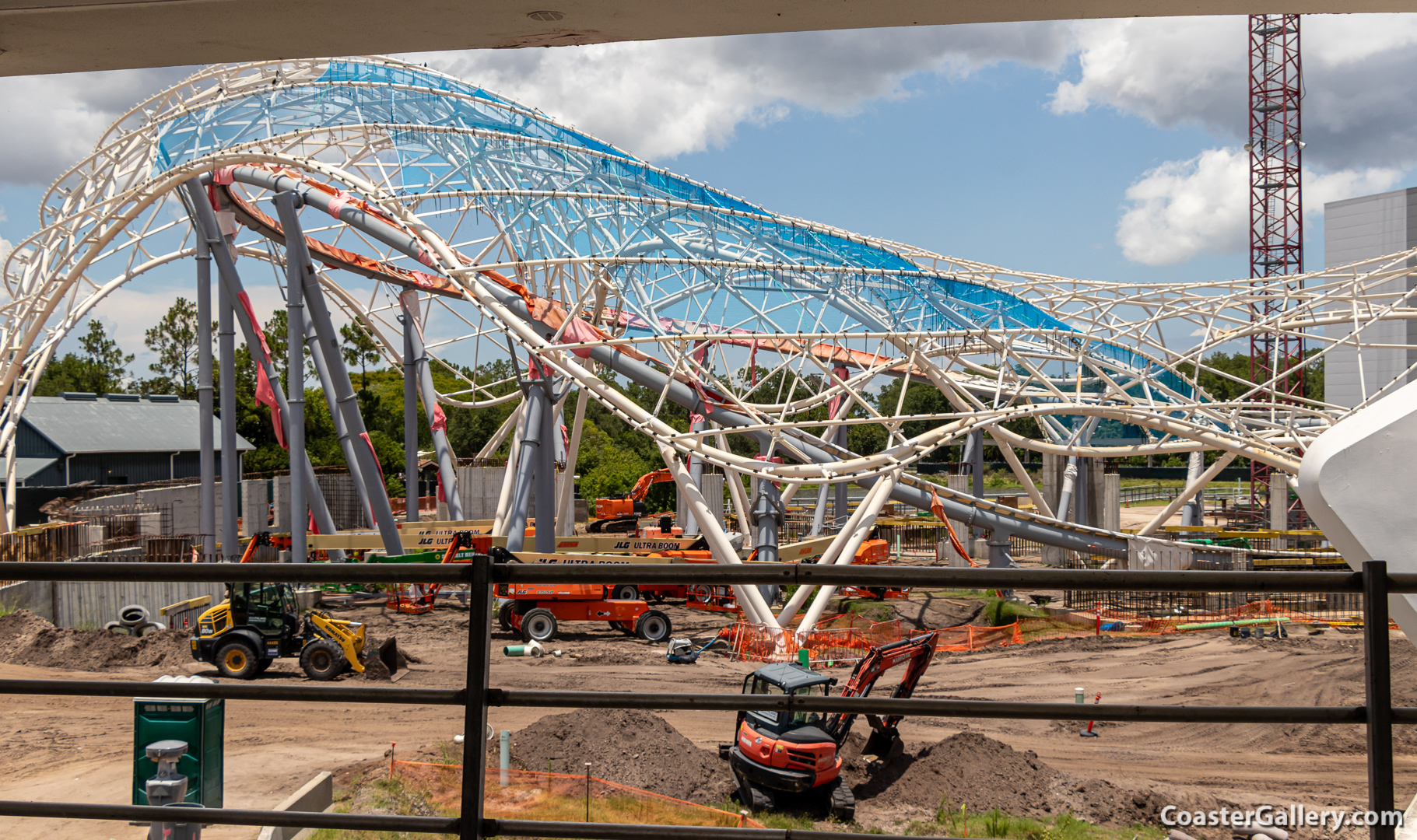 Description of the TRON Lightcycle Run roller coaster