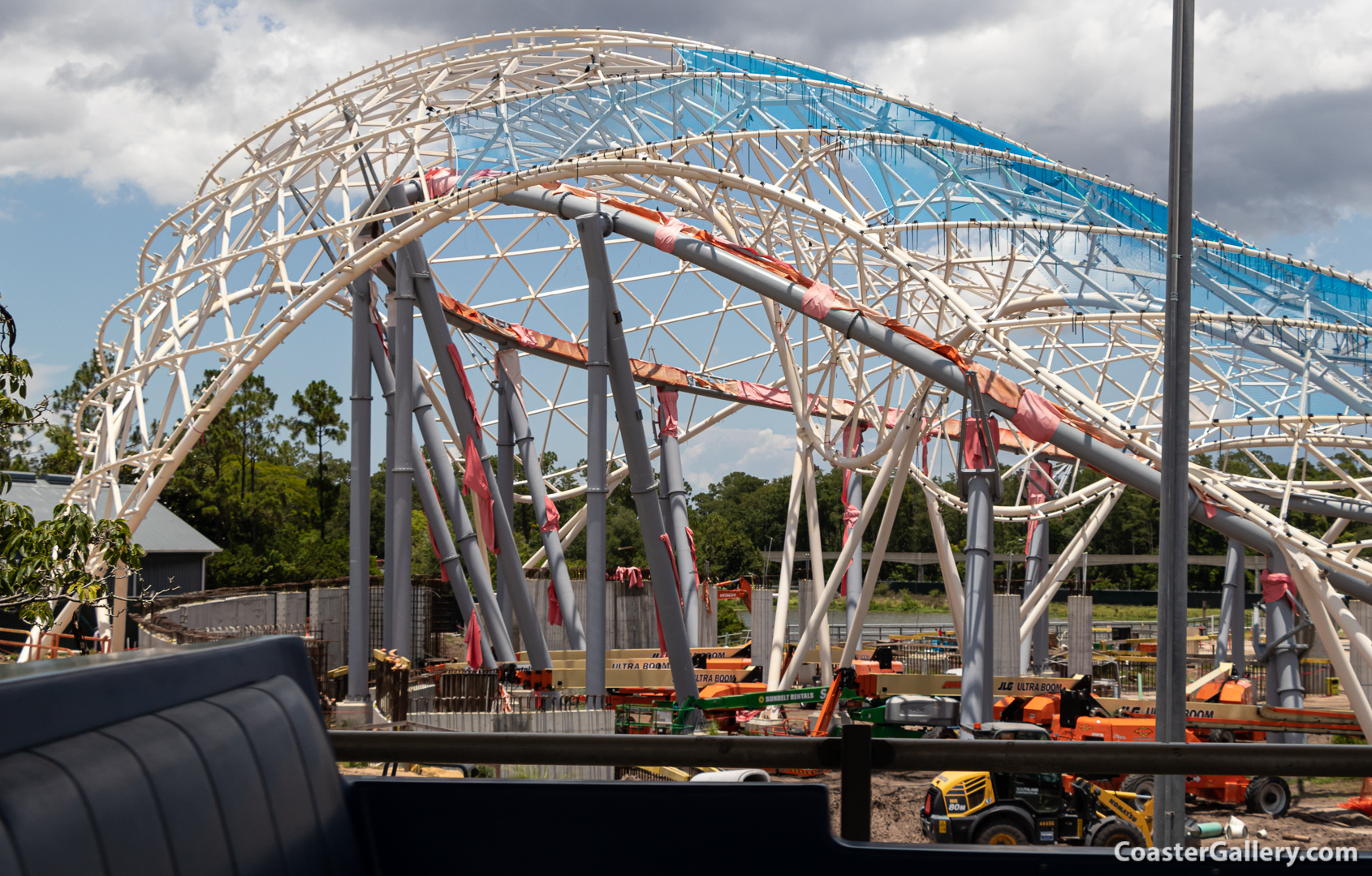 TRON Lightcycle Run under construction