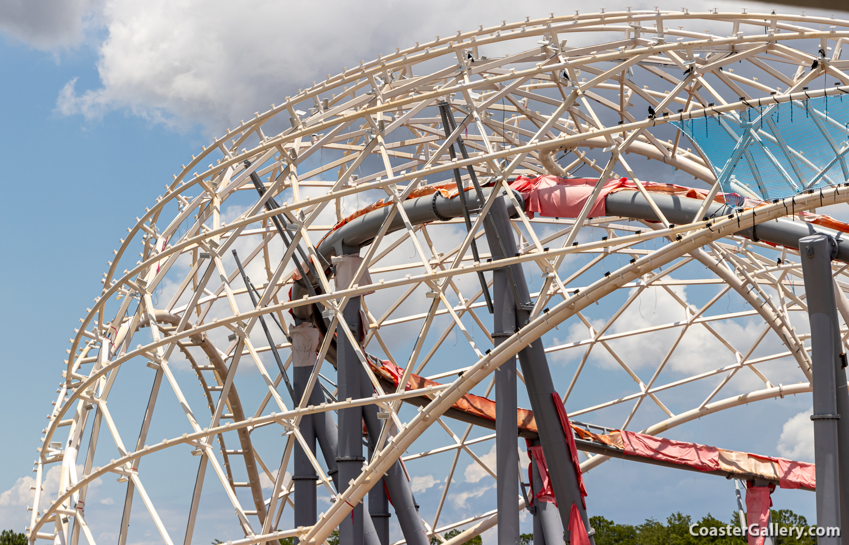 TRON Lightcycle Run under construction