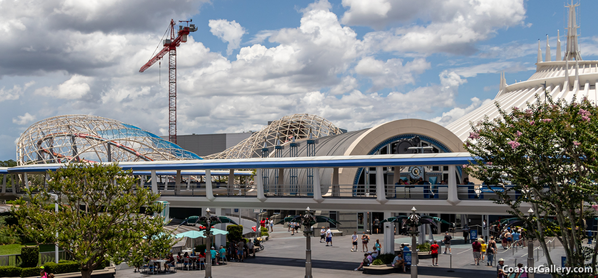 TRON Lightcycle Run under construction