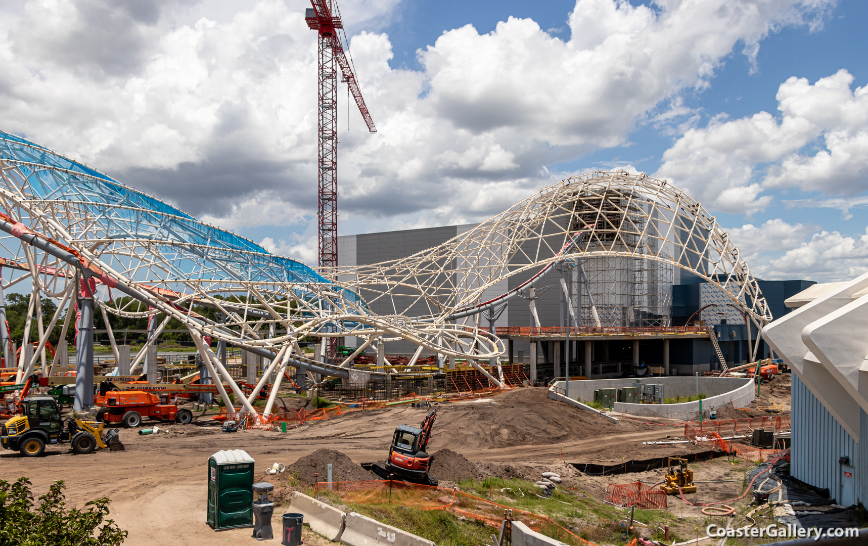 TRON Lightcycle Run under construction