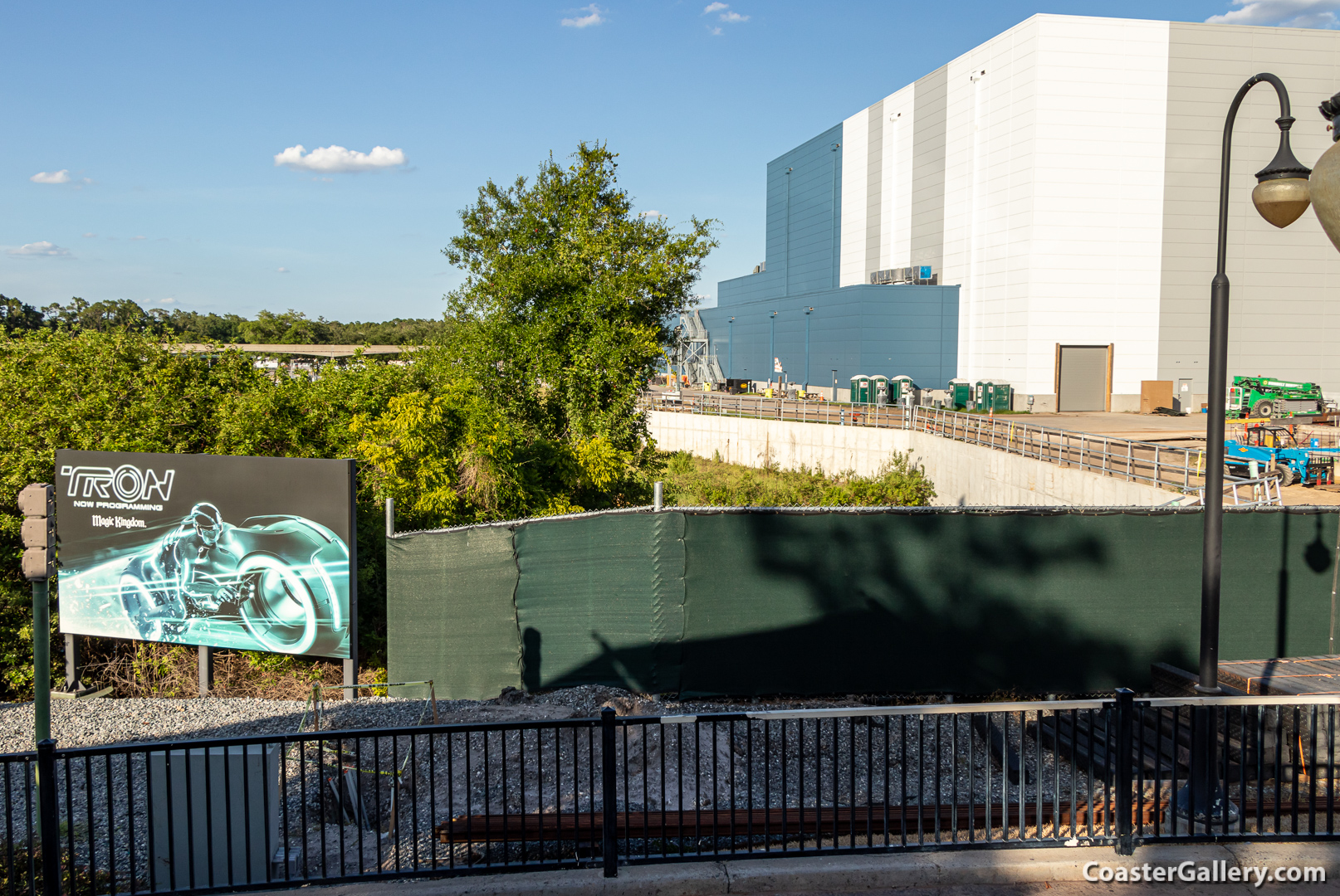 TRON Lightcycle Run under construction