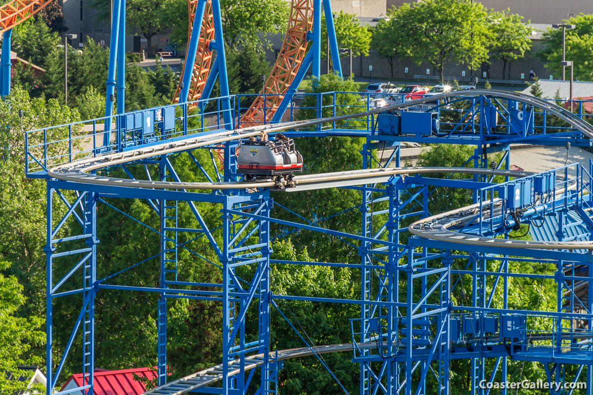 Wild Mouse roller coaster in Hershey, PA