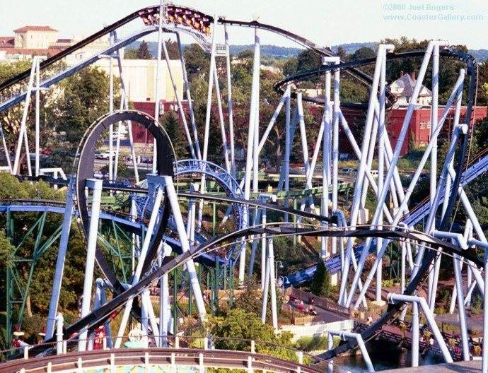 Three coasters at Hersheypark