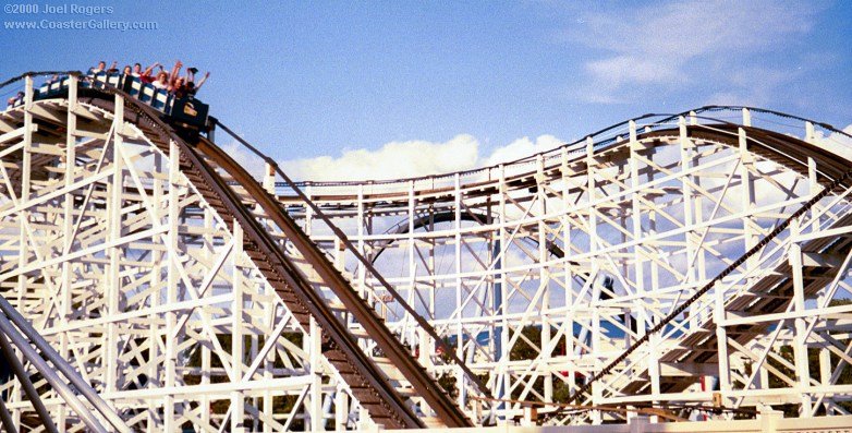 Comet roller coaster built in 1946