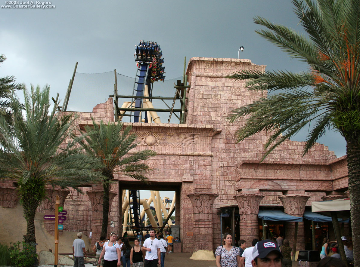 Immelmann loop on an inverted coaster