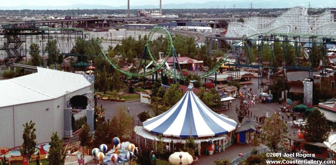 Various roller coasters