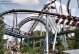 Pictures of a looping steel roller coaster