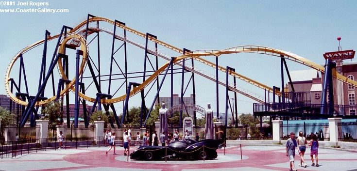 Batman roller coaster and Gotham City Park