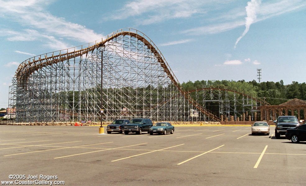 Underground roller coaster at Mt. Olympus