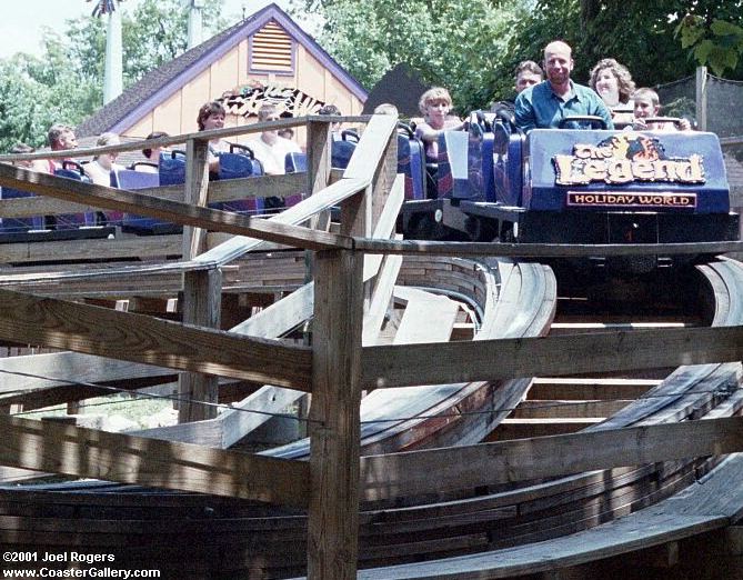 Gerstlauer rolling stock on the Legend roller coaster