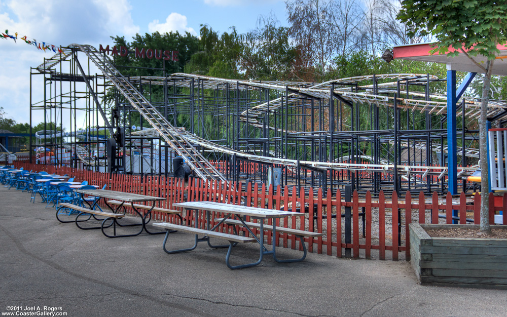 Mad Mouse roller coaster in Wisconson