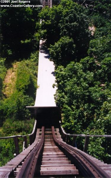 Tunnel on the Raven Roller Coaster