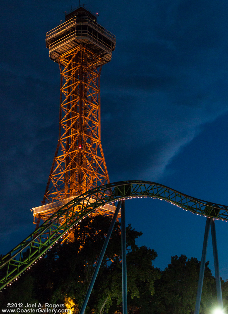 Shock Wave and Oil Derrick Six Flags Over Texas