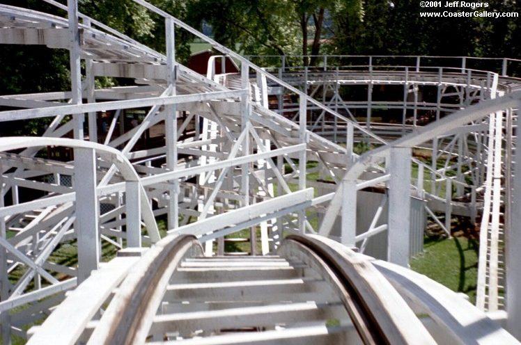Roller coaster built with flanged wheels