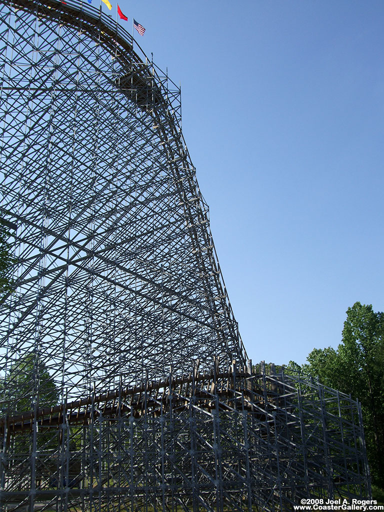 Holiday World's Voyage roller coaster