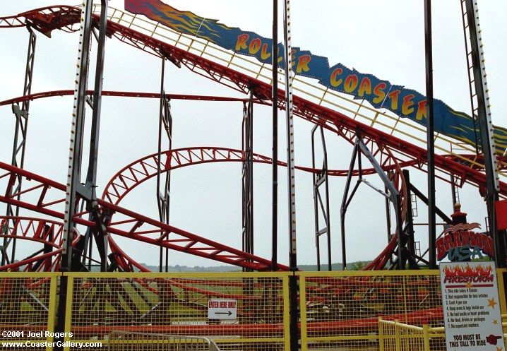 Windstorm roller coaster in near Springfield, Missouri