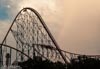 Texas thunderstorm and roller coaster