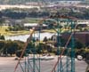 Aerial views of Six Flags Over Texas